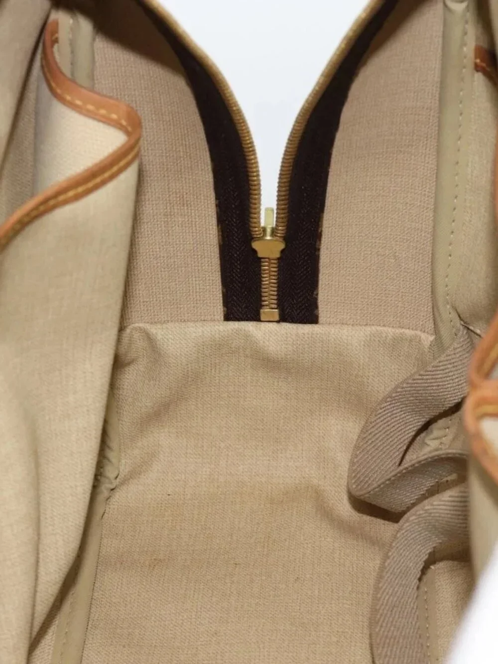 LOUIS VUITTON Monogram Deauville Hand Bag M47270 LV Auth ka4892